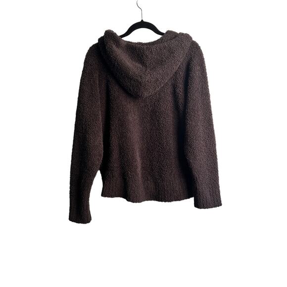 Barefoot Dreams Cozychic Knit Zip Up - Large - Gray - Picture 2 of 4